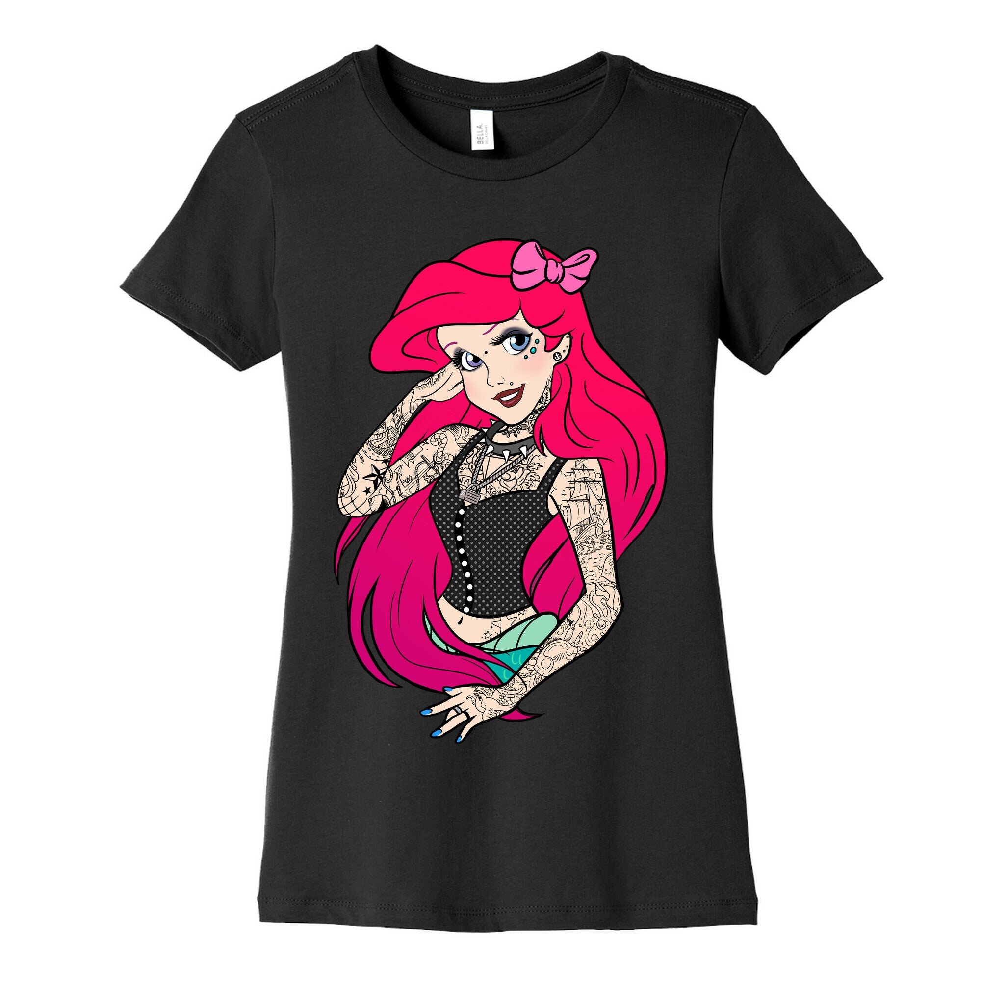 Punk Princess Mermaid Women's Cotton Tee